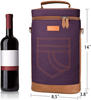 Water resistance outdoor wholesale custom logo waterproof high quality travel picnic wine bottle and glass cooler bag tote