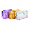 High Quality Wholesale Fashion Holographic Laser Clear Cosmetic Makeup Bag with Custom Logo