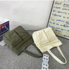 New Retro Women\'s Shoulder Bag Simple Solid Color Canvas Bag Women\'s Tote Bag Large Capacity Handbag