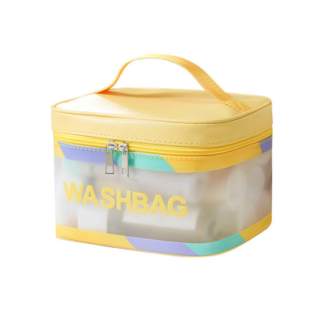 PU PVC Waterproof Wash Bag Pouch Beauty Makeup Bag Zipper Closure Travel Cosmetic Bags with Printed Logo