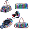 Medium Lightweight Gym Duffel Bag Women Overnight Foldable Weekender Travel Luggage Sport Athletic bag Water-proof for Girls