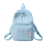 Mini Cotton Canvas Cute Small Backpack Rucksack, Custom Soft Corduroy Casual School Bag For Kids, College, Campus