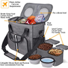 Multi-Function Airline Approved Pet Travel Bag Weekend Dog Travel Set for Dog and Cat Tote Organizer