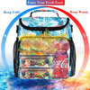 Office Work Hiking Reusable Eco RPET Fabric Insulated Lunch Food PEVA Cooler Bags with Adjustable Strap