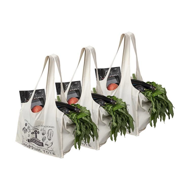 Organic cotton grocery bag cotton tote shopping bag
