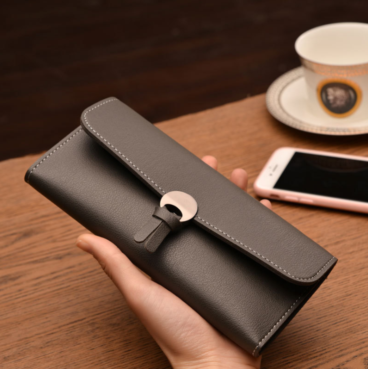 Custom fashion pu leather wallet for women