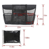 Outdoor polyester waterproof Nylon mesh clear beach mesh tote bag