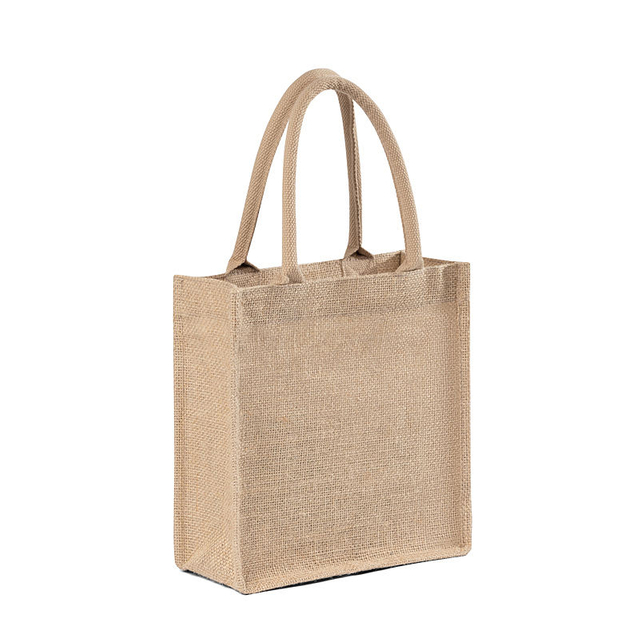 New Arrival Jute Shopping Bag Cloth Carrying Tote Bags Reusable Shopping Handbags for Promotion