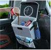 Cars Garbage Can Storage Bag Hanging Front Backseat Organizer Car Trash Can with Lid And Storage Pockets for Men Women
