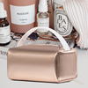 Women Luxury PU Cosmetic Pouch Storage Travel Makeup Case Vegan Lather Toiletry Shaving Kits Organizer Make Up Bag