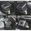 Car SUV Truck Backseat Trash Can With Lid And Storage Pockets Waterproof Car Bin Hanging Trash Can