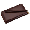fashion women travel rfid blocking card holder wallet zip around clutch pu leather wallet ladies long purse