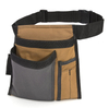 5 Pocket Tool Belt Pouch, Durable Canvas Gardening Work Waist Tool Bag For Painter, Carpenter, Builder