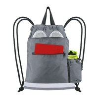 New Wholesale Waterproof Cheaper Custom Logo Lightweight Daypack Foldable Drawstring Shopping Backpack Bag Soccer Sport Bag