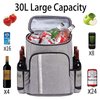 Outdoor Gray Picnic Traveling Leak-proof Food Lunch Beer Cooling Thermal Backpack Cooler Bags Insulated Bag