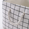 Wholesale Collapsible Sturdy Fabric Basket Storage with Rope Handle Foldable Storage Cube Organizer for Shelves Toys