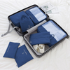 7pcs Set Recycled RPET Cloth Shoes Storage Bag Zipper Pouch Suitcase Organizer Luggage Packing Cubes for Travelling Accessories