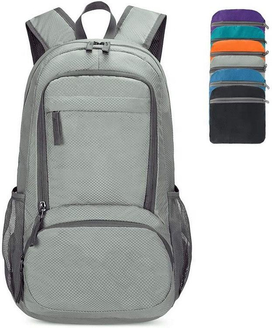 Large capacity lightweight packable backpack waterproof foldable backpack rucksack