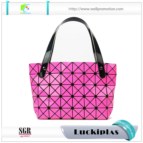 New design changeable shape lattice handbags PVC Tote bags