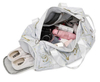 Fashion Women Sublimation PU Leather Travel Duffel Bag Gym Sport Weekender Duffle Overnight Hand Bag for Ladies