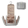 Large Capacity Travel Makeup Organizer Bag PU Toiletries Hanging Bag With Wet Pockets