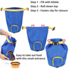 Waterproof Portable Dog Food Snack Storage Bag With Handle And Buckle Pet Food Dispenser Bag With Bowl