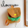 2022 New Female Cute Girl Cartoon Hamburger Draw String Backpack
