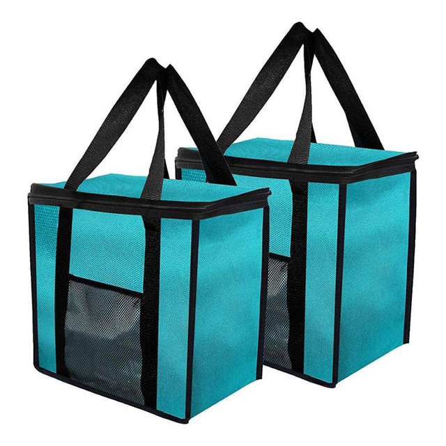 Custom Logo Portable Cooler Insulated Grocery Insulation Food Bag Thermal Cooler Bags