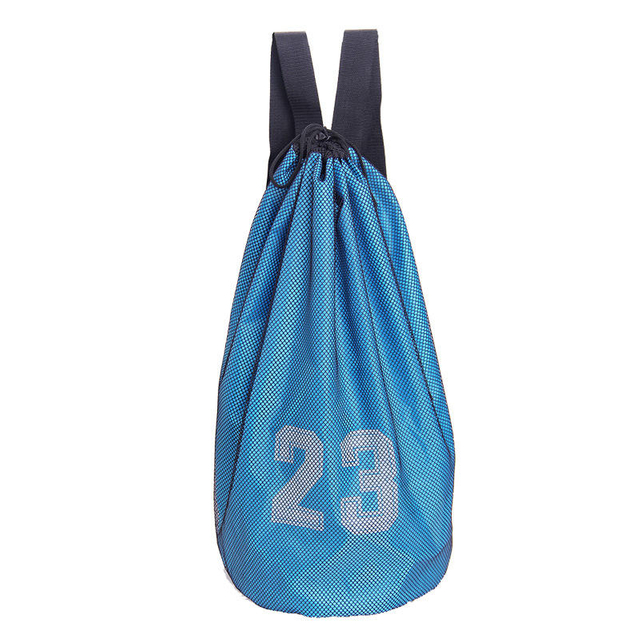 Extra Large Drawstring Backpack with Logo Custom Basketball Mesh Boot Bag Football Sport Bags for Gym Travel