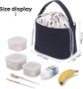 Drawstring Lunch Pocket Kids Thermal Lunch Bag Reusable Waterproof Tote School Lunch Bag For Work Camping