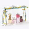 Customized Full Logo Printing Transparent Pvc Makeup Pouch Cosmetic Sample Pouch Packaging Set