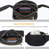 Custom Waterproof Nylon Fanny Pack with Adjustable Strap Large Capacity Bum Bag Unisex Crossbody Belt Bag Waist Bag for Travel