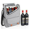 Travel outdoor portable customizable logo water resistance wholesale picnic wine bottle cooler bag insulated beer cooler bags
