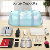 Outdoor Large Capacity Fashion Waterproof Overnight Weekender Gym Travel Organizer Sports Bags Duffel Bag For Woman Girls