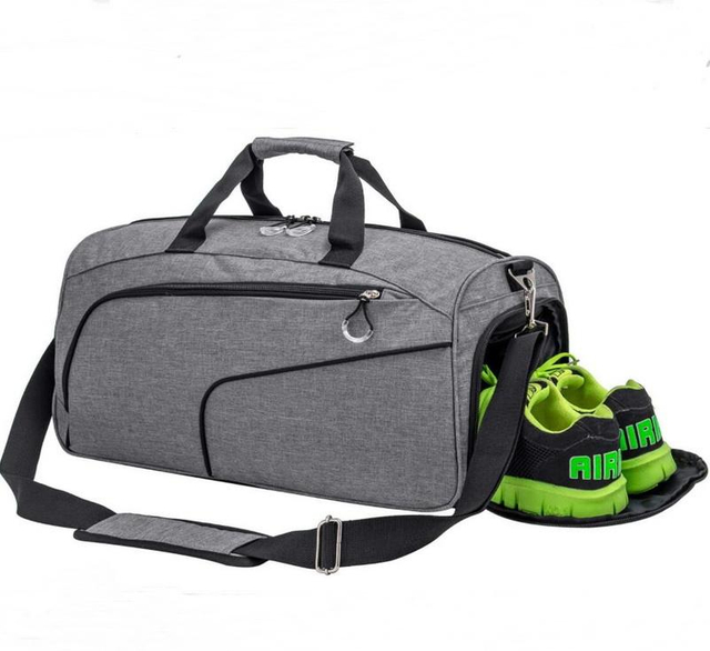 Large Capacity Custom Men Gym Club Duffel Bags Mens Waterproof Weekender Travel Sport Duffle Bag Wih Shoe Pocket