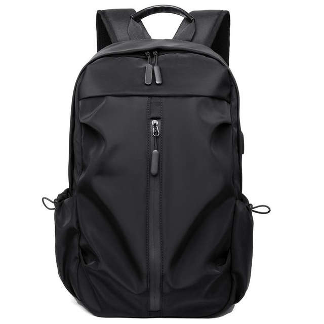 Fashion Black Travel Backpack with Usb Charging Port for Men Women School College Students Backpack Fits 15.6 Inch Laptop