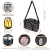 Insulated Lunch Bag 15L Lunch Box Water-resistant with Removeable Shoulder Strap Reusable Lunch Tote Bag for Work/School