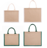 Cheap Custom Logo Natural Jute Gift Totes Reusable Grocery Shopping Bags Burlap Tote Bags Jute