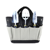 Large Organizer Bag Carrier with 8 Pockets Heavy-Duty Gardening Pouch Oxford Cloth Garden Tools Bucket Bag