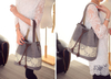 Amazon\'s Hot Sales Printed Shopping Bag Canvas Handbag Women Shoulder Strap Drawstring Bag