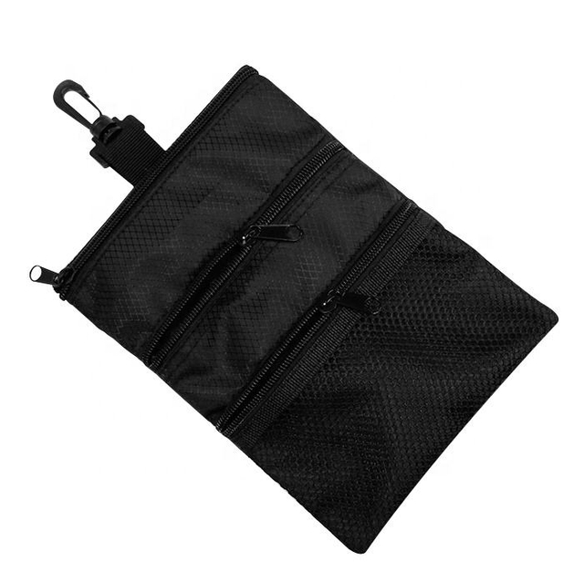 Custom Golf Pouch Bag Multi Pocket Clip Zipper Hook Bag Golf Ball Accessories Durable Ball Tee Handbag for Golfer