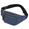 Wholesale Leather Fanny Pack Waist Bag for Men Lightweight Belt Bag for Travel Sports Hiking
