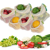 Reusable biodegradable mesh bags, sustainable eco friendly products for fruit storage