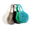 Premium Quality Zero Waste Eco Friendly Cotton Mesh Grocery String Net Tote Bag Long Handle Food Shopping String Net Bag