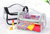 Custom Clear TPU Toiletry Bag Tote Travel Portable Waterproof Bath Cosmetic Bag PVC Transparent Zipper