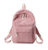 Cute Small Ultra Soft Corduroy Casual Backpack Unisex Classic Campus Portable Day Back Pack Rucksack