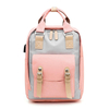 Multicolor High School Backpack Girl Teen Student Packable Daypack Casual Rucksack for students with Backside Zipper Pocket