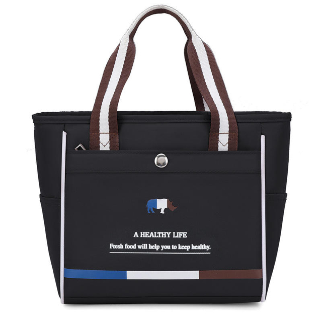 2022 Hot Sales Custom Logo Lunch Bag Soft Cans Insulated Tote Bag Thermal Lunch Cooler Insulated Shopping Bag