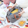 New Lunch Bag Aluminum Foil Thickened Portable Lunch Box Bag One-shoulder Hand Carry Picnic Fresh-keeping Cold Ice Bag