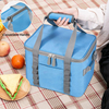 Outdoor Picnic Large Gray Soft Sided Food Thermal Organizer Tote Camping Cooler Bag Insulated Bags With Handles